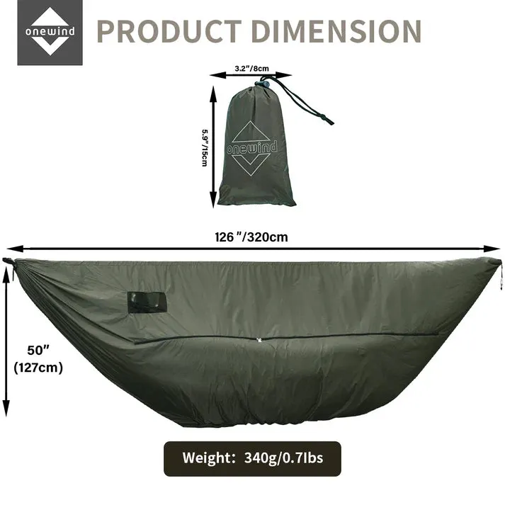 Onewind Zippered Windsock Winter Cover  - Green