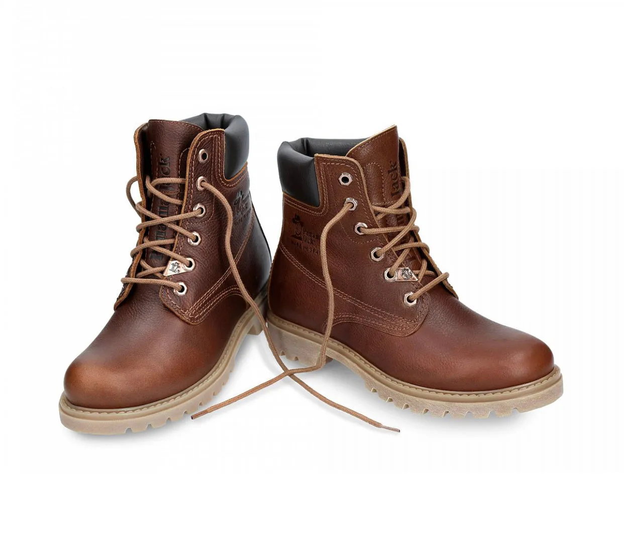 Panama Jack Panama 03 B44 Cuero Bark Waterproof 6 Eyelet Ankle Boot Made In Spain