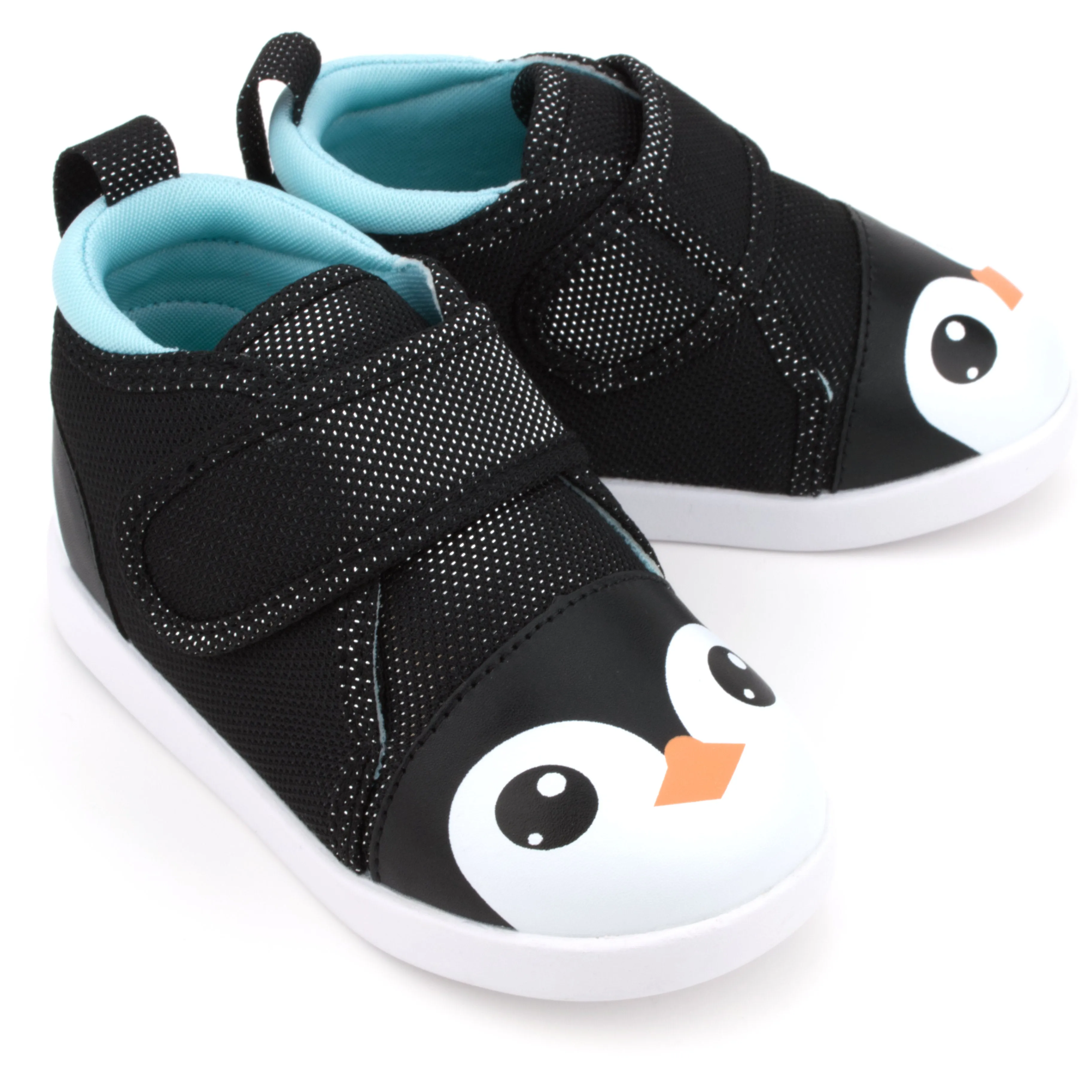 Penguin Squeaky Toddler Shoes | Sparkly Black Version 2.0 2025