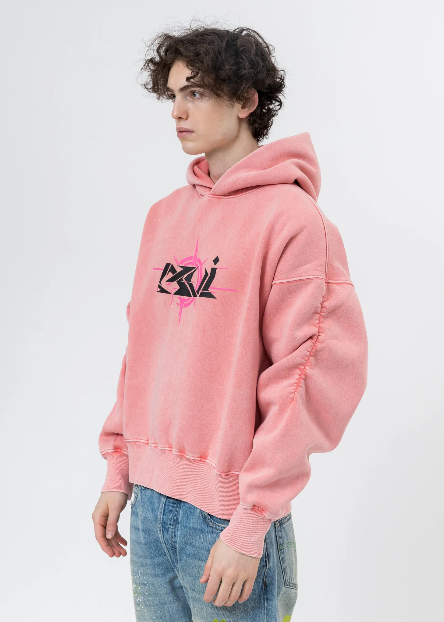 Pink Butterfly Rib Cage Hoodie