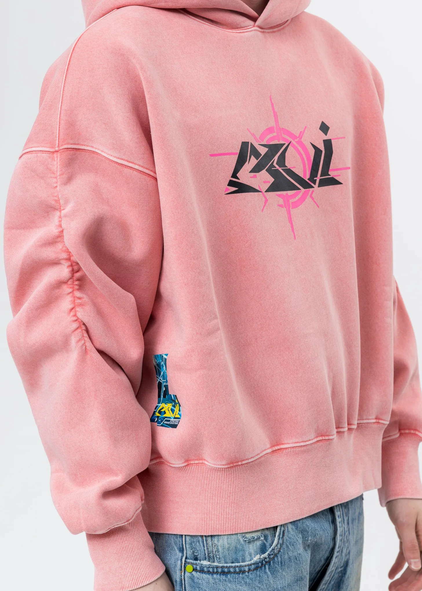 Pink Butterfly Rib Cage Hoodie