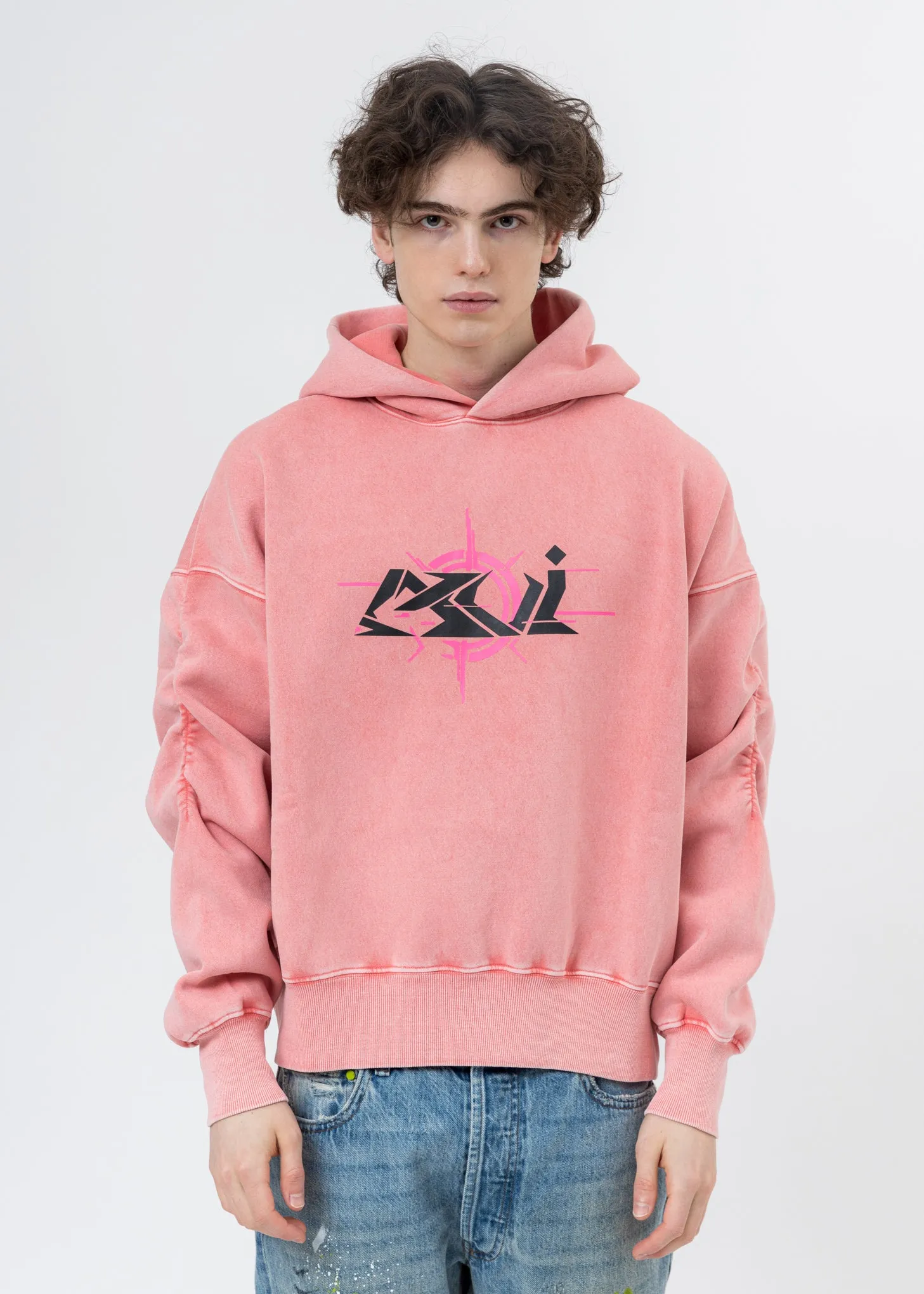Pink Butterfly Rib Cage Hoodie