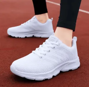 Plus Size Women’s Breathable Running Shoes – 2025 Lightweight Knitted Sports Sneakers for Summer
