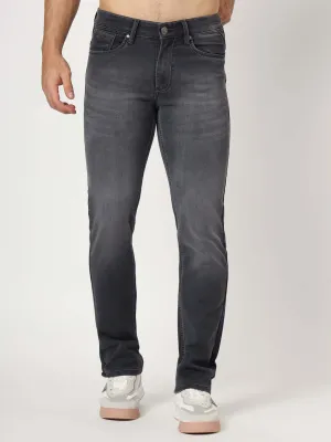 Premium Men'S Charcoal Relaxed-Fit Jeans