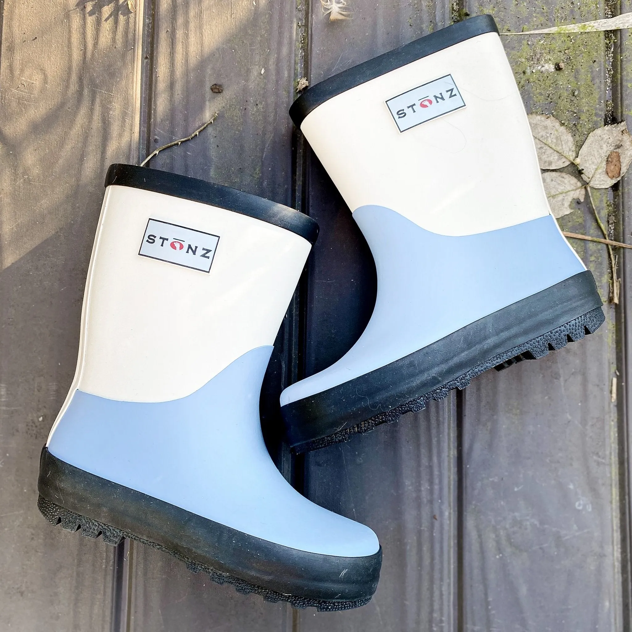 Rain Boots - Duo - Blue/Ivory