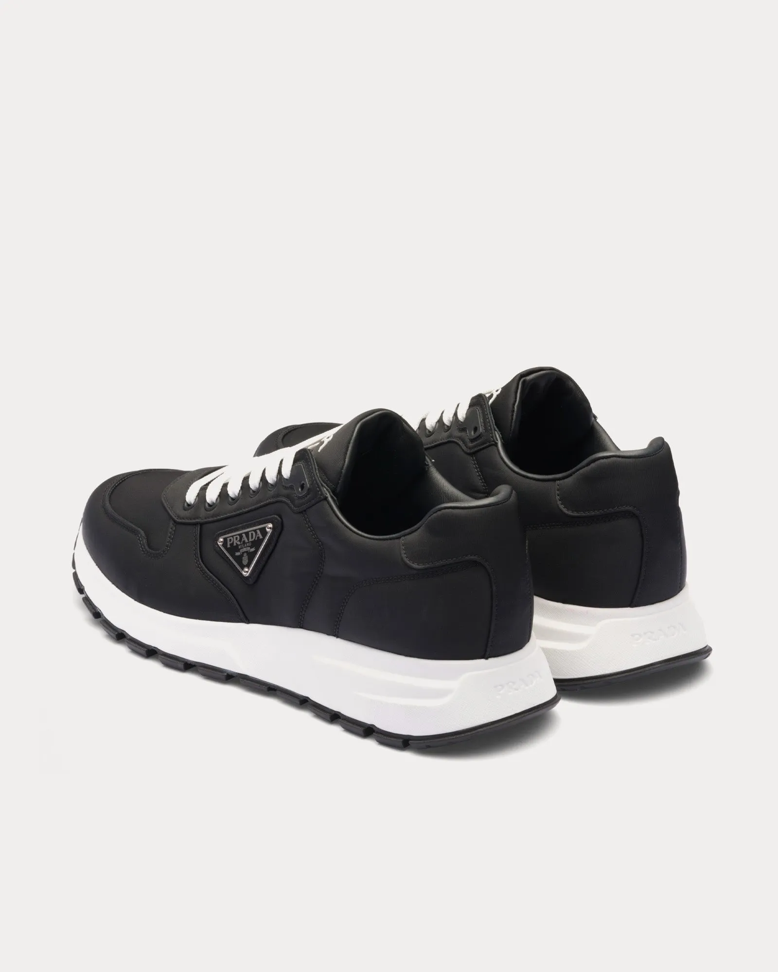 Re-Nylon Black Low Top Sneakers