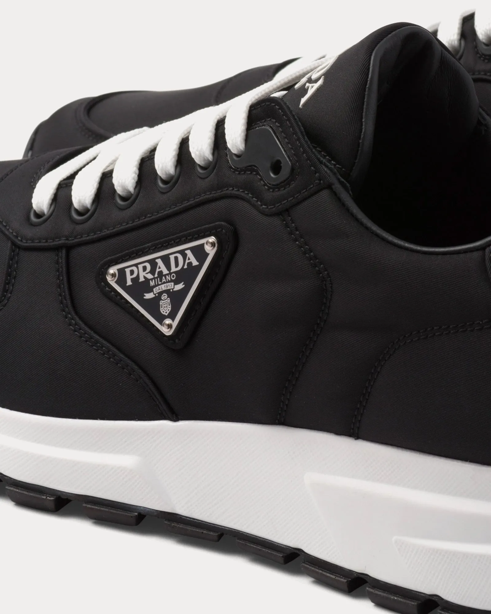 Re-Nylon Black Low Top Sneakers