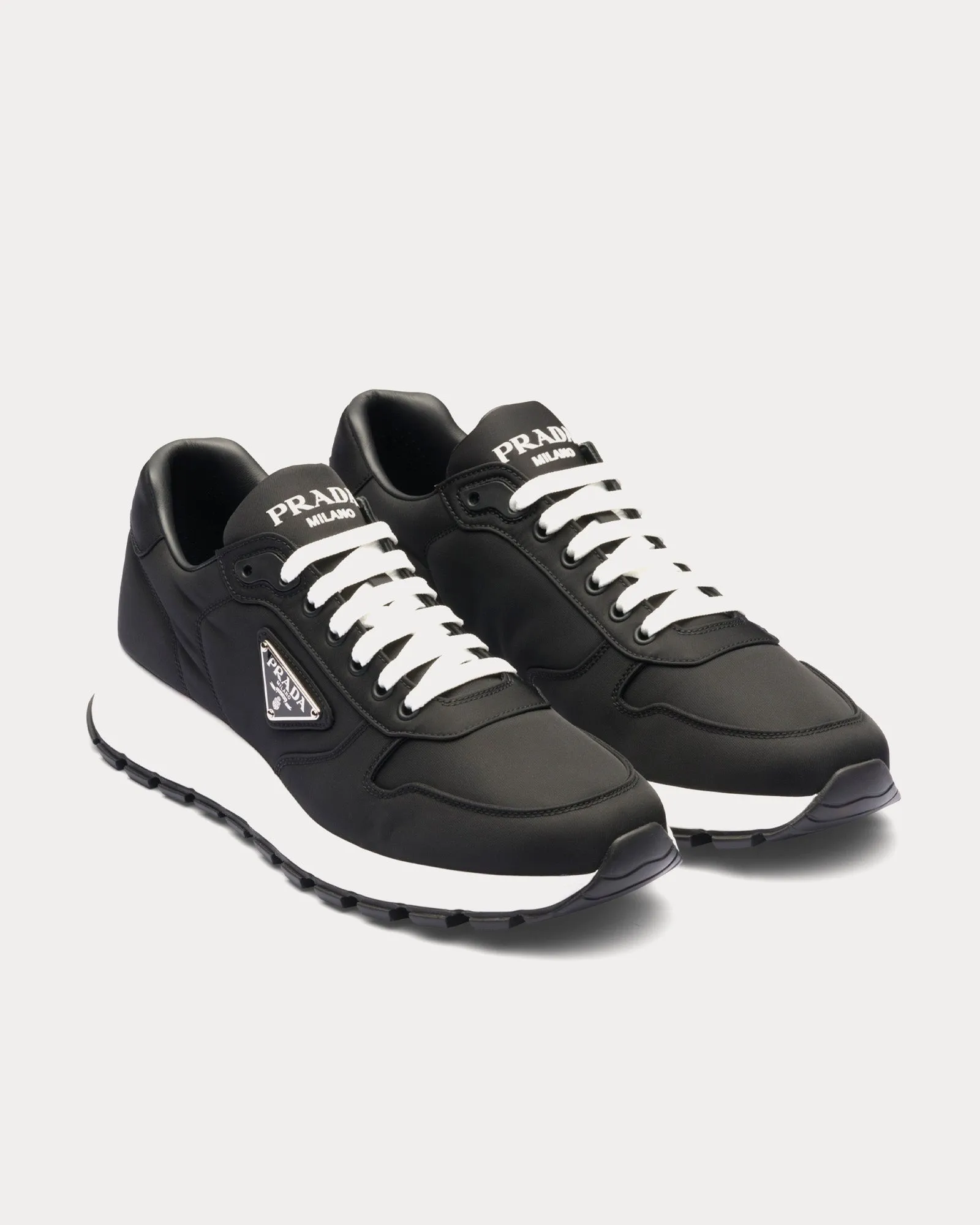 Re-Nylon Black Low Top Sneakers