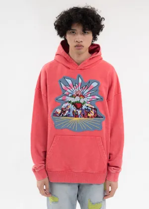 RED PATCHWORK HOODIE