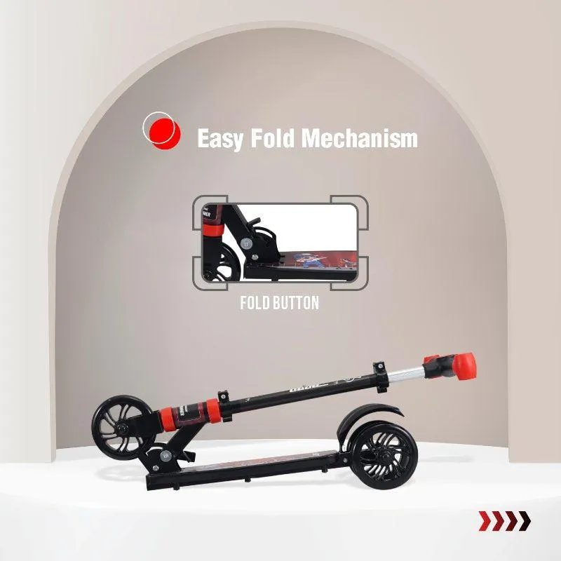 Road Runner Drift Scooter - Metal Body, 3 Level Height Adjustment, Anti Slip Deck