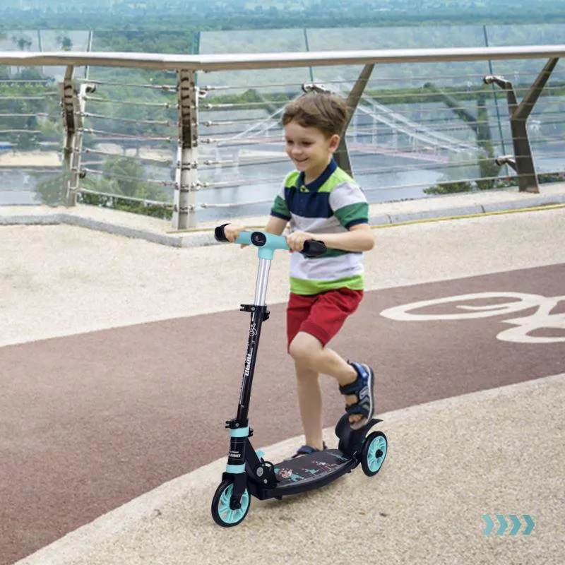 Road Runner Drift Scooter - Metal Body, 3 Level Height Adjustment, Anti Slip Deck