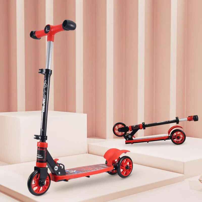 Road Runner Drift Scooter - Metal Body, 3 Level Height Adjustment, Anti Slip Deck
