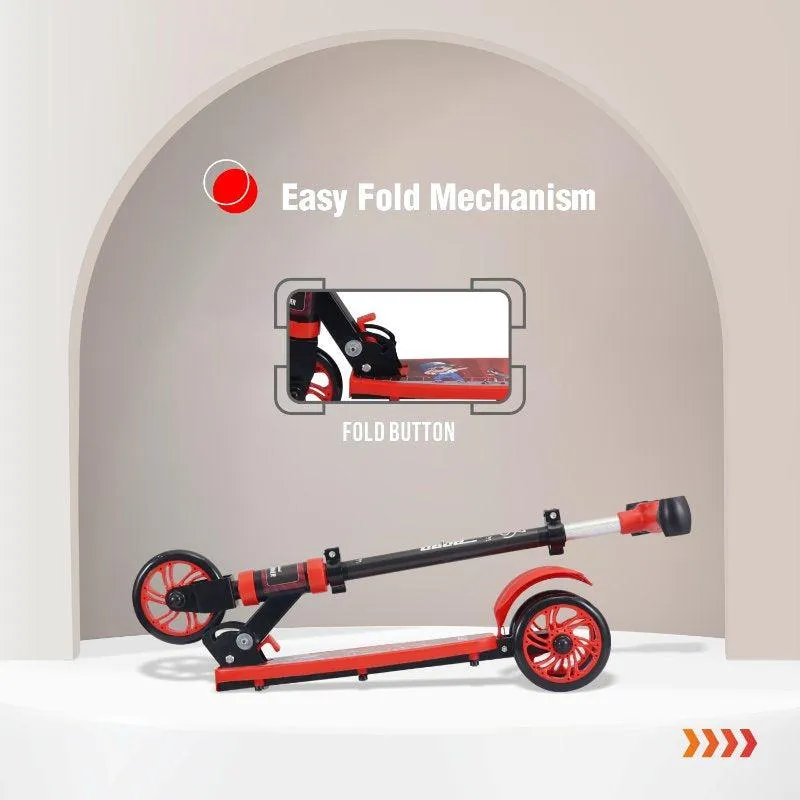 Road Runner Drift Scooter - Metal Body, 3 Level Height Adjustment, Anti Slip Deck