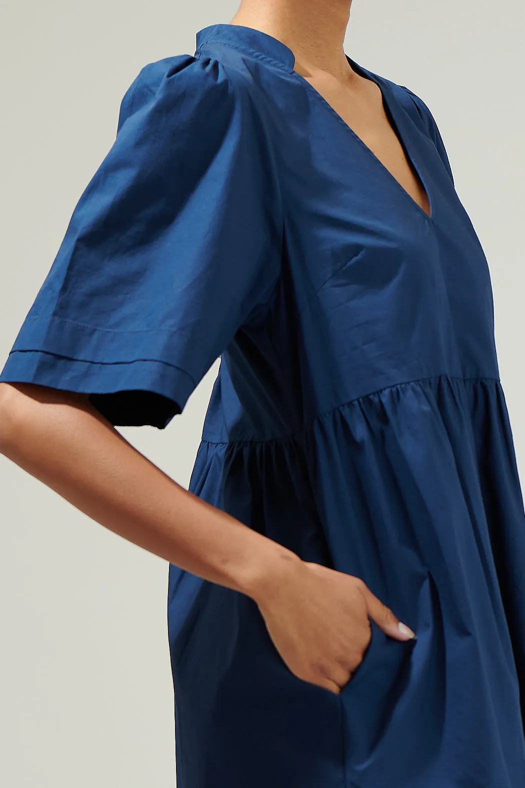 Sheldon Babydoll Pleated Mini Dress