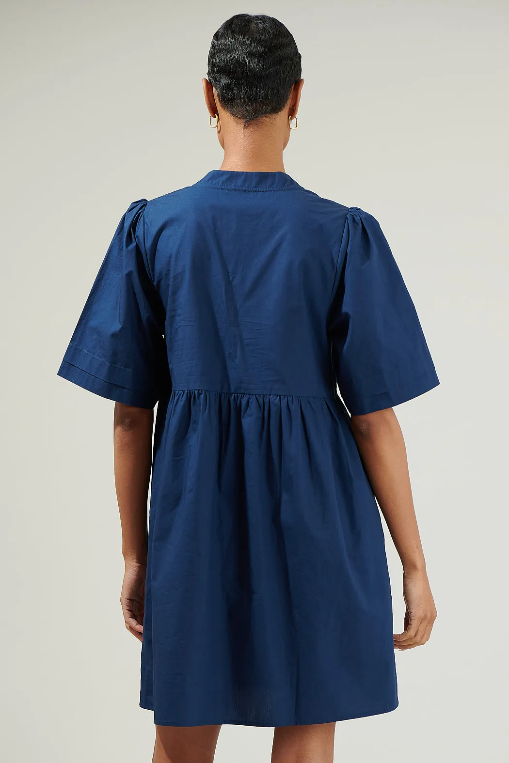 Sheldon Babydoll Pleated Mini Dress