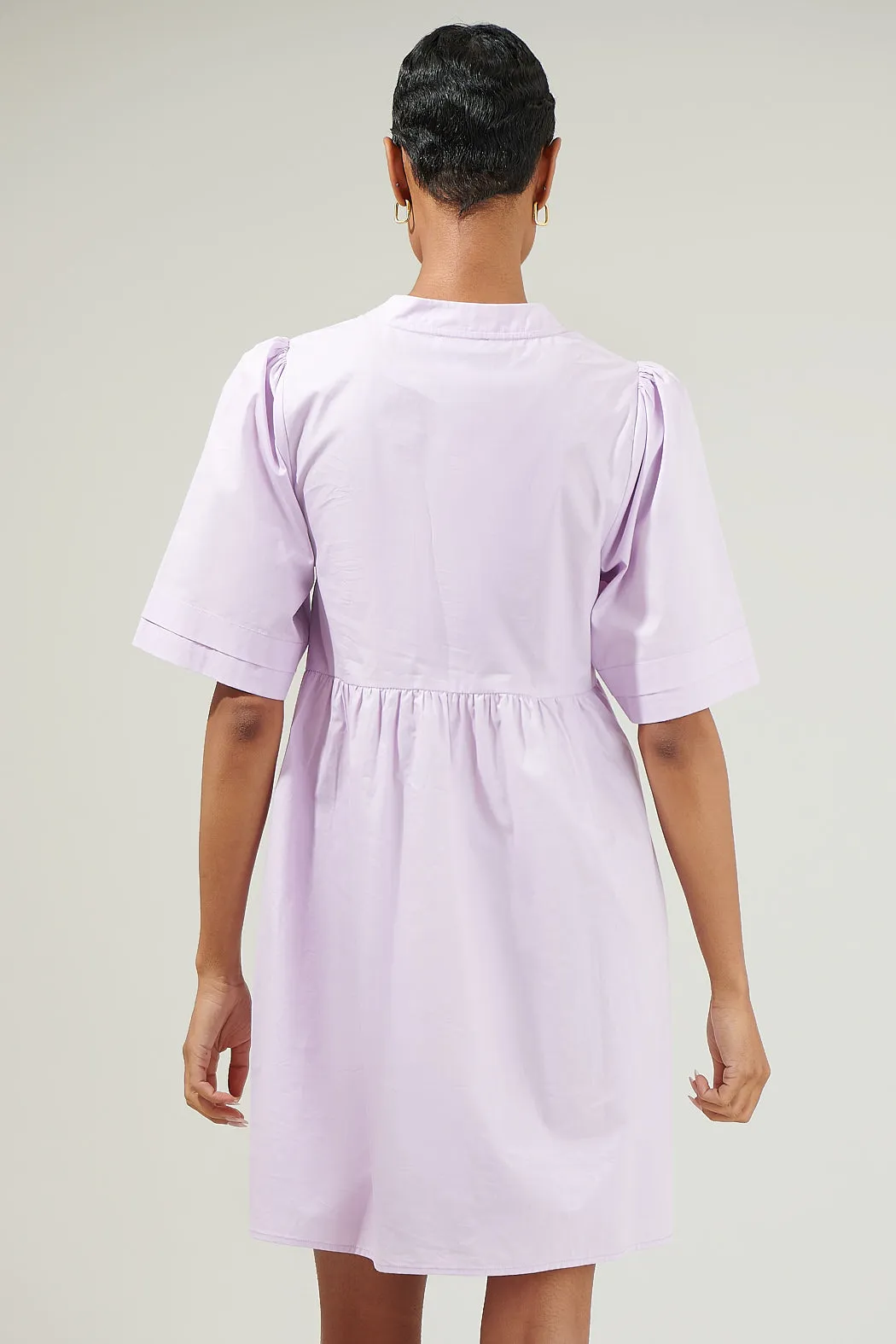 Sheldon Babydoll Pleated Mini Dress