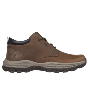 Skechers 204921 Knowlson Ramhurst Mens Desert Brown Leather Lace Up Ankle Boots