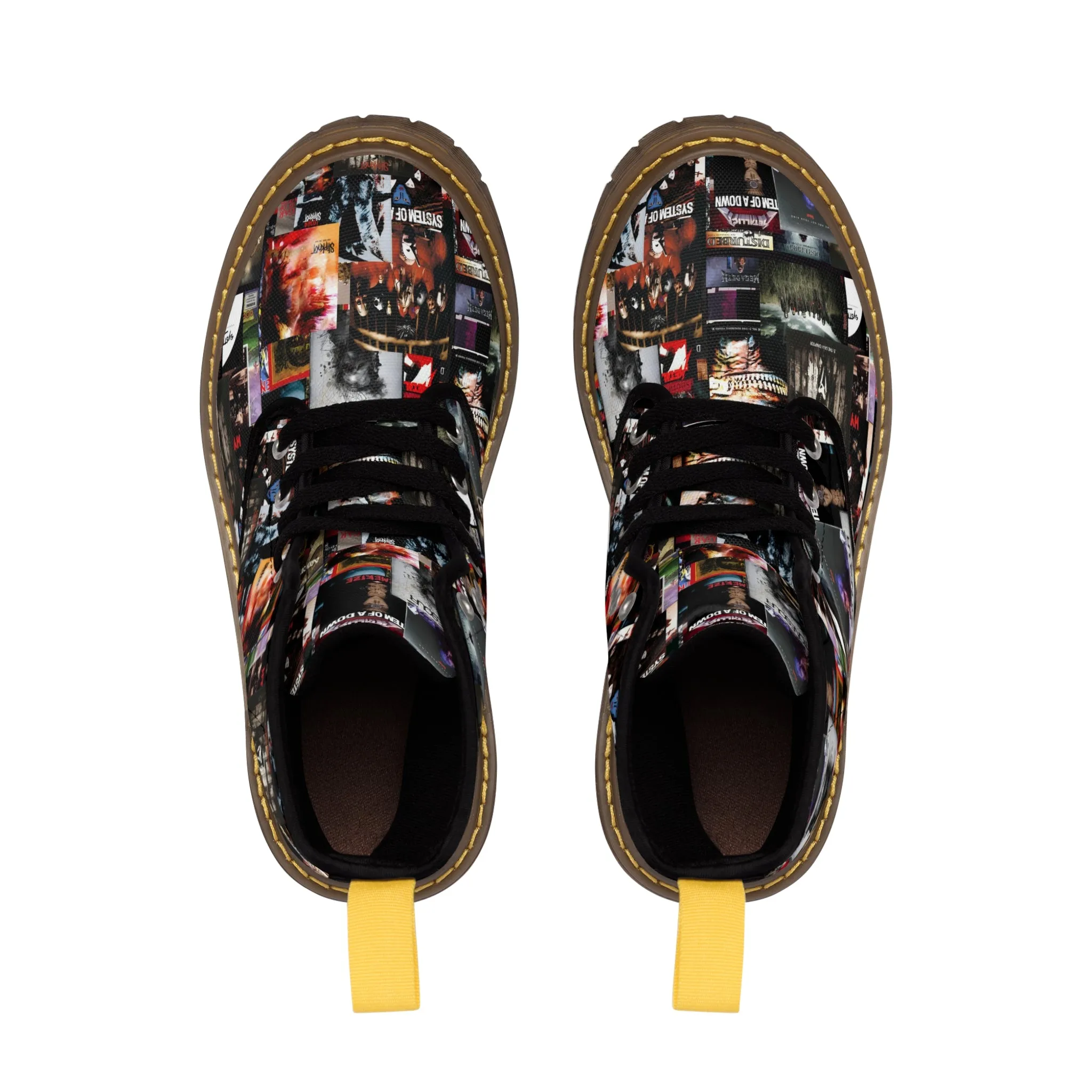 Slipknot Chaotic Album Art Collage Women's Canvas Boots