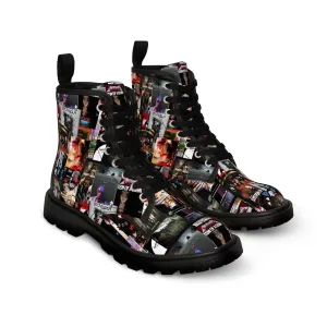 Slipknot Chaotic Album Art Collage Women's Canvas Boots