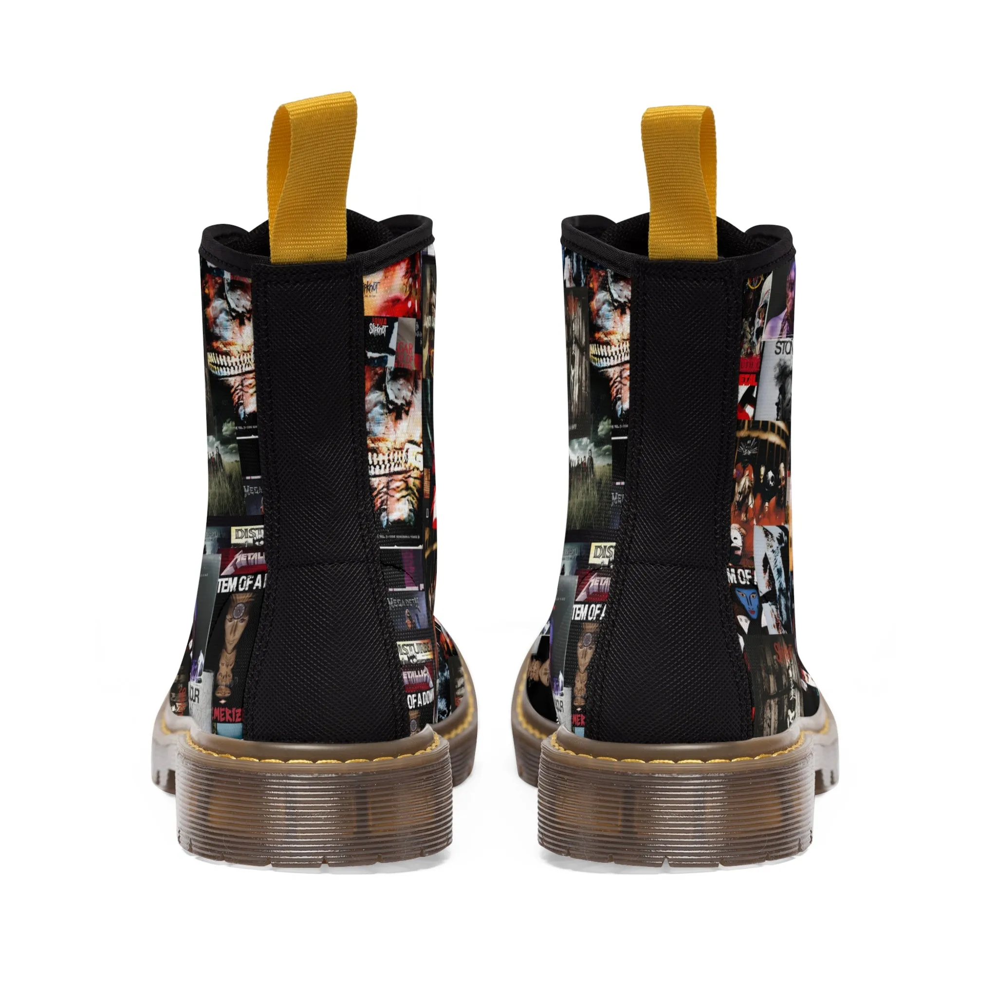 Slipknot Chaotic Album Art Collage Women's Canvas Boots