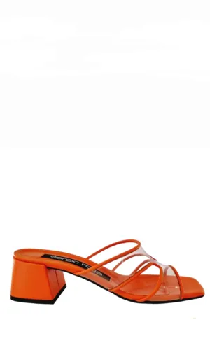 Sr Lunettes Orange Mule