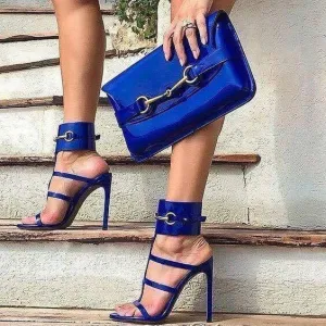 Strap High Heel Open Toe Buckle Sandals
