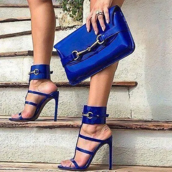 Strap High Heel Open Toe Buckle Sandals
