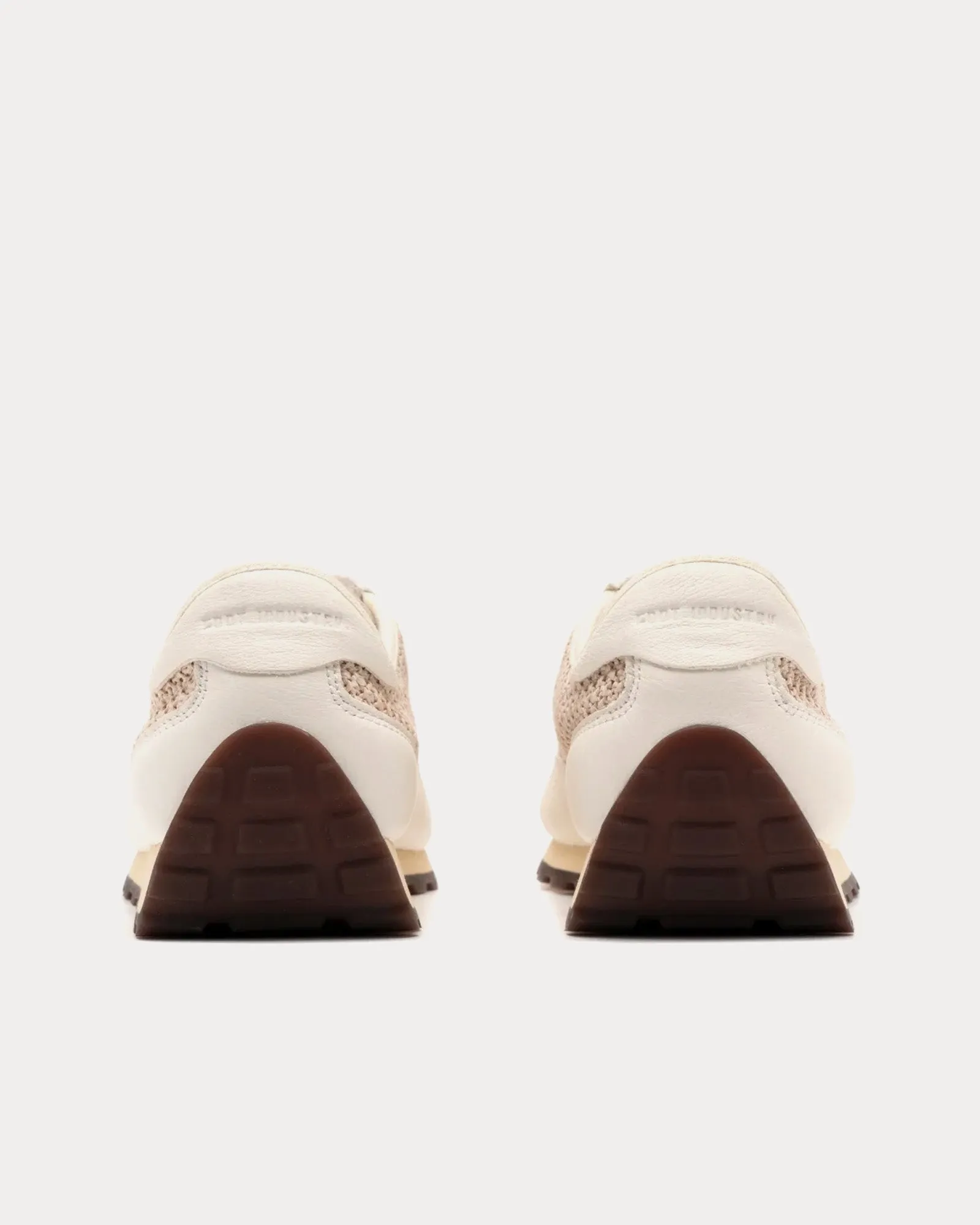 Straw Running Antique White Low Top Sneakers