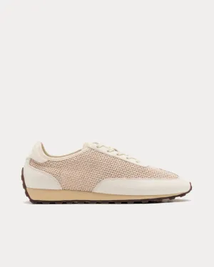 Straw Running Antique White Low Top Sneakers