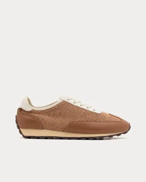 Straw Running Brown / Antique White Low Top Sneakers