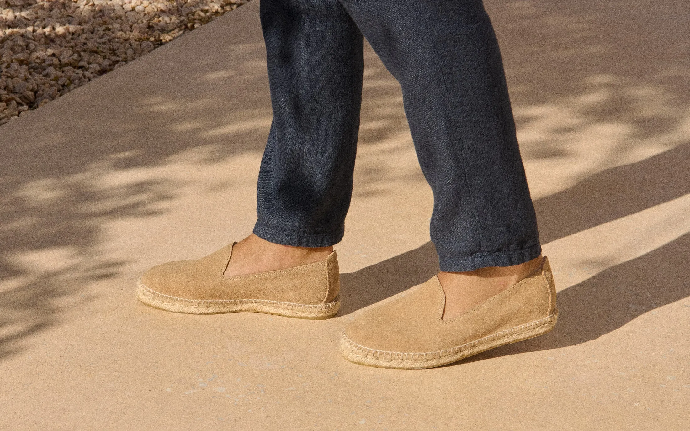 Suede Espadrilles - M28C0 - Hamptons Washed Beige
