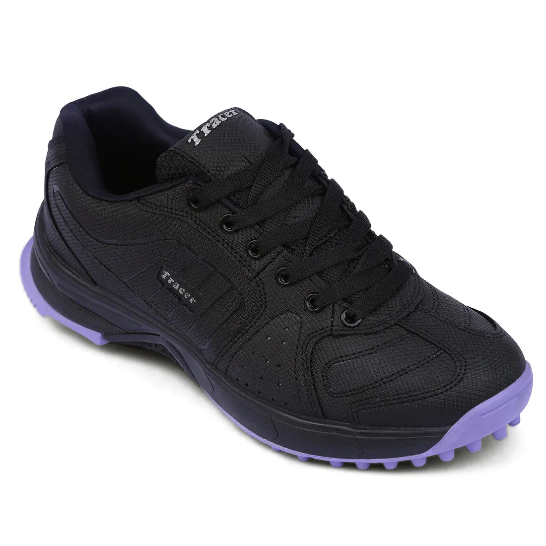Tracer T-Spinner 193 Rubber Studs Cricket Shoes - Black/Purple