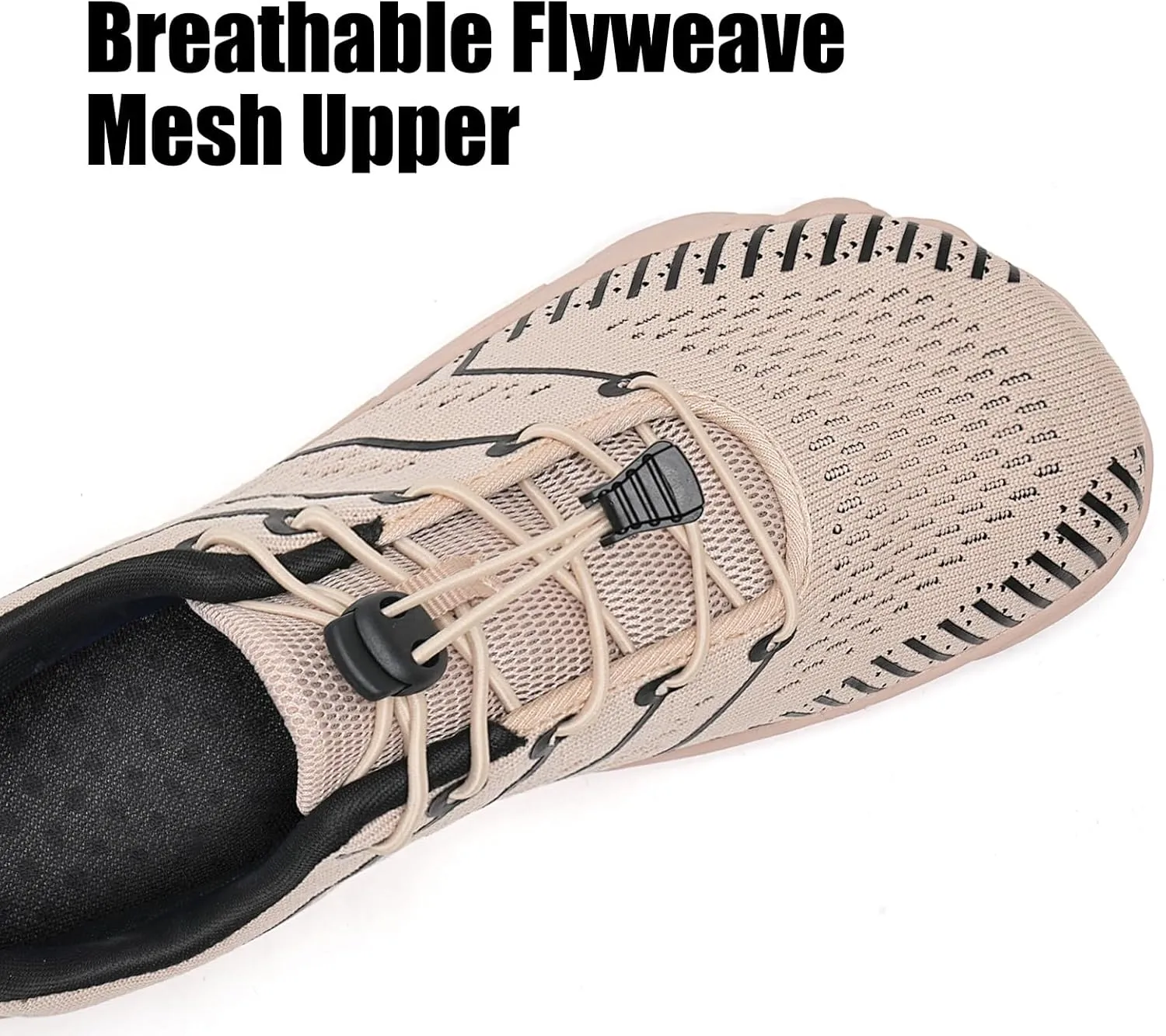 WateLves Barefoot Water Shoes Women Men Anti Slip Wide Toe Breathable Walking Shoes Minimalist Zero Drop Sneakers for Beach Travel Hiking
