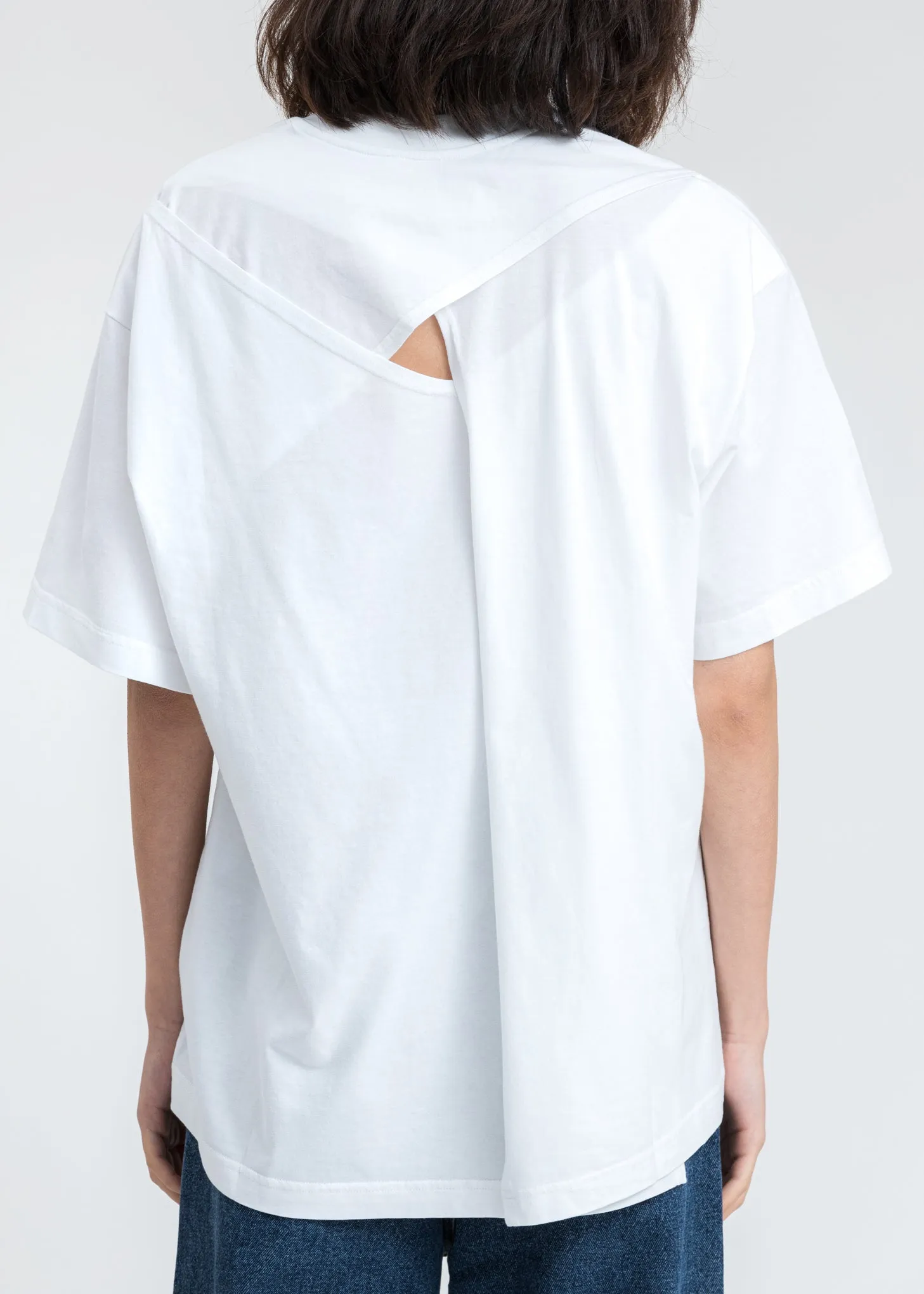 White Classic Y Back T-Shirt