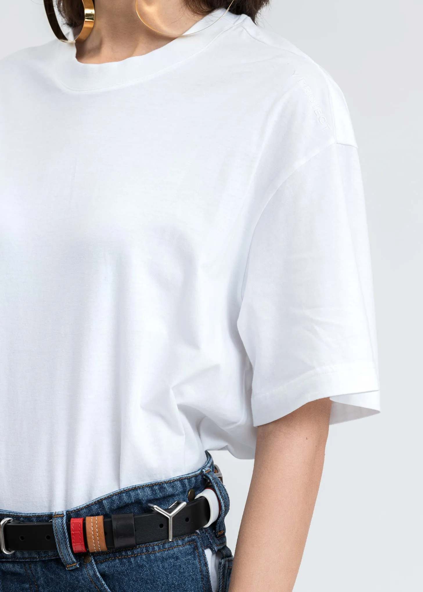 White Classic Y Back T-Shirt