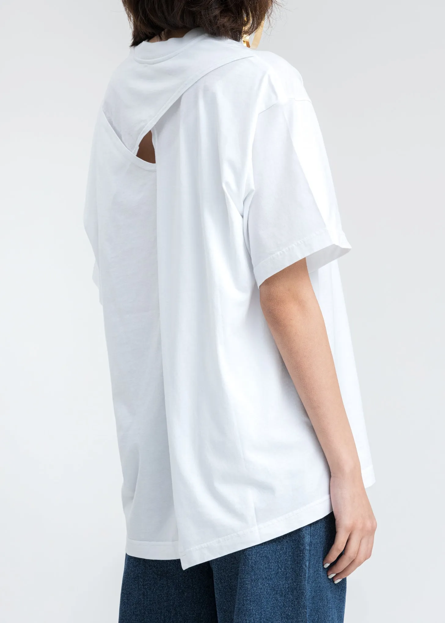 White Classic Y Back T-Shirt