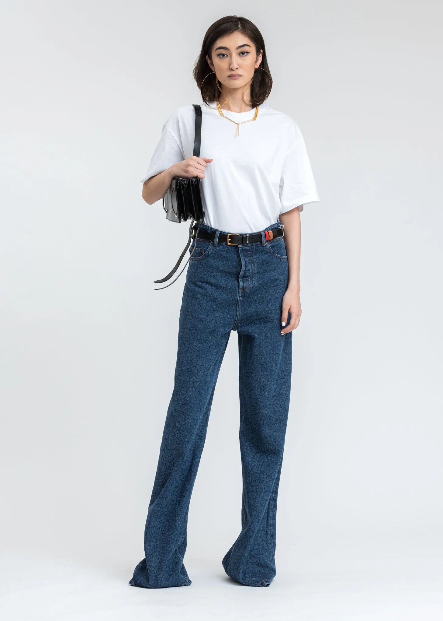 White Classic Y Back T-Shirt