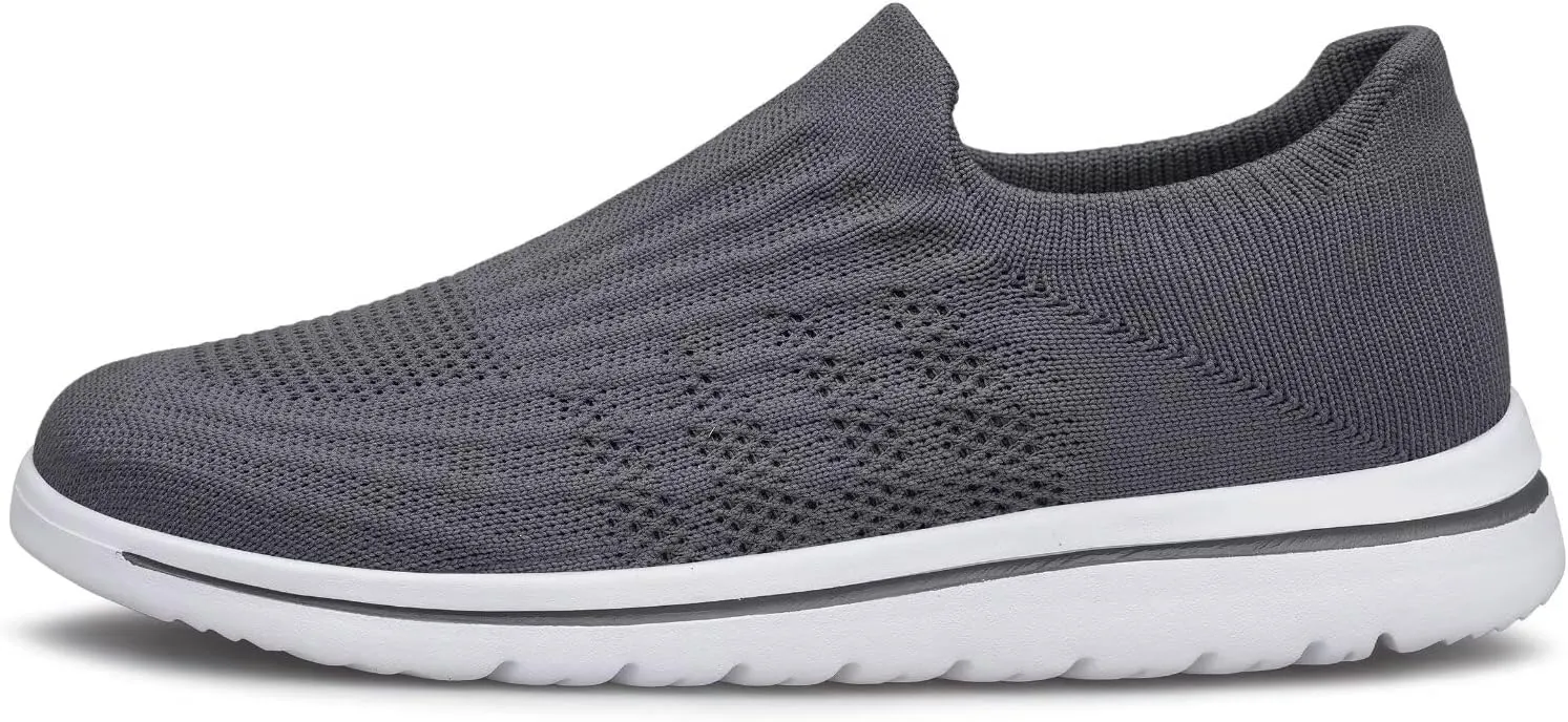 Wide Toe Shoes Men Barefoot Sock Sneakers Flat Mesh Pull-on Lightweight Breathable Casual Comfortable